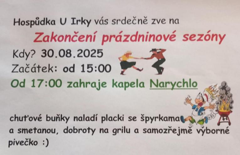 zakončení prázdnin