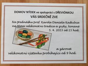 Plakát k přednášce a výstavě