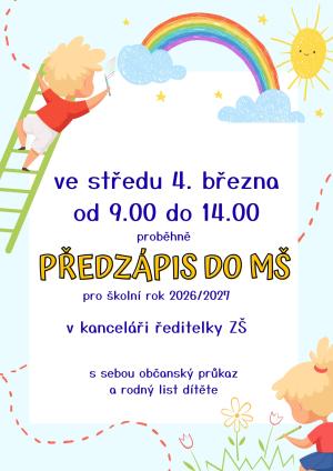 předzápis do MŠ